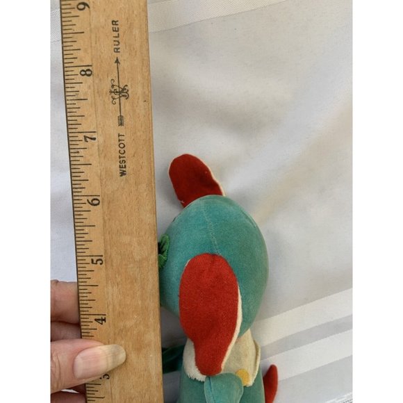 ⭐️Russ Berrie 1972 ⭐️Blue Hound Dog Velvet Plush Stuffed Animal  Vtg Rare!! - Picture 7 of 9